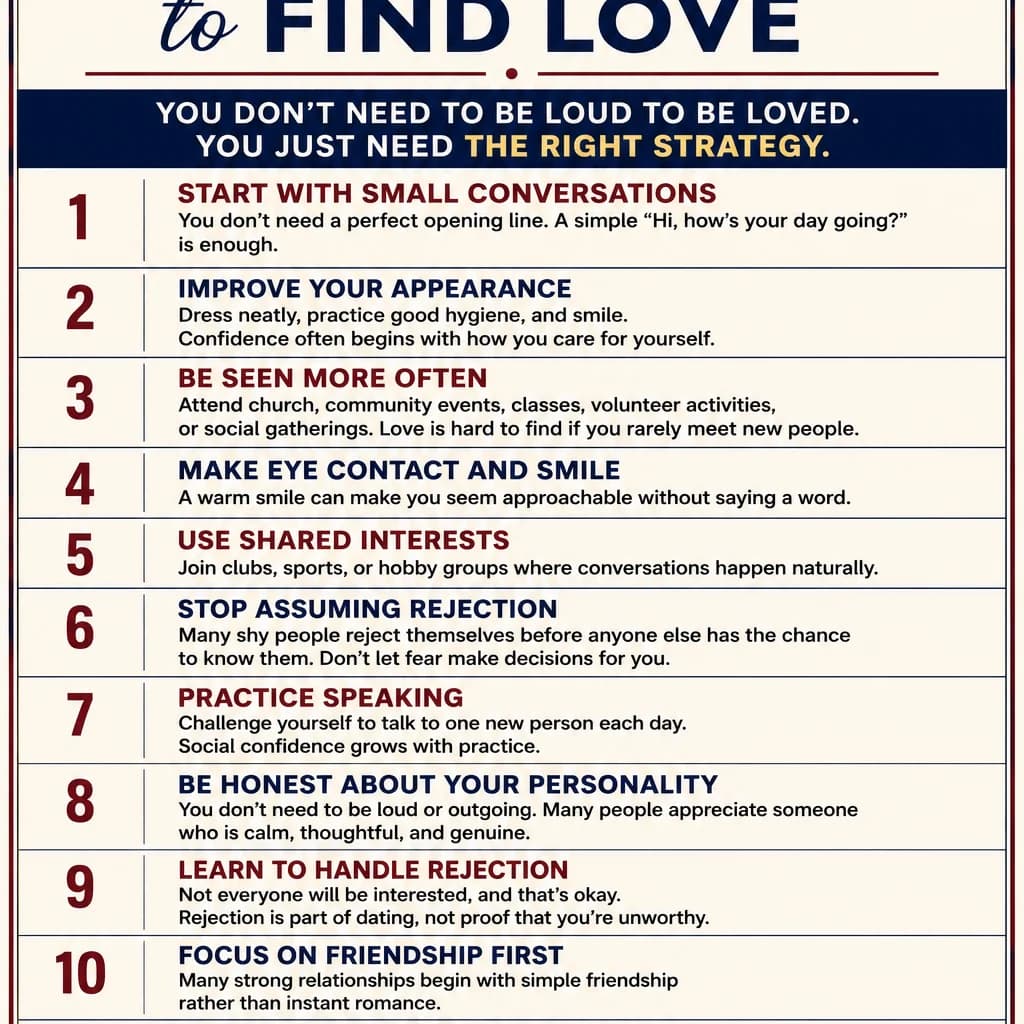 Shyness doesn't stop people from finding love. Silence does. One conversation can change everything
