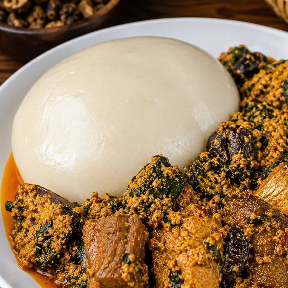 My favourite local food? No competition... it's Lafu and Efor Gure with Egusi 🤤❤️