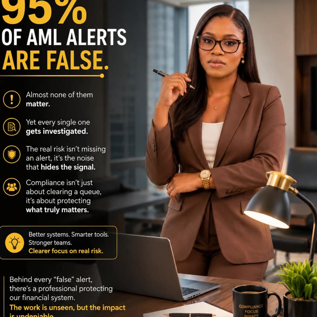 95% of AML alerts are false positives.