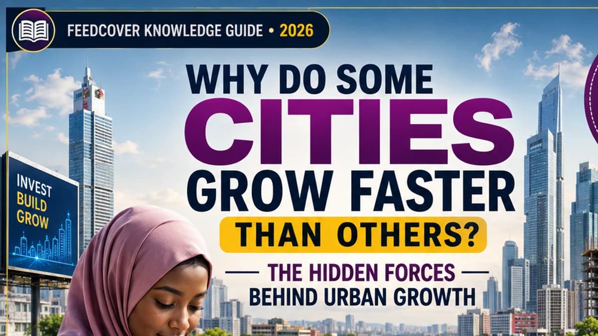 FEEDCOVER KNOWLEDGE · 2026 🌟 🏙️ WHY DO SOME CITIES GREW FASTER THAN OTHERS?