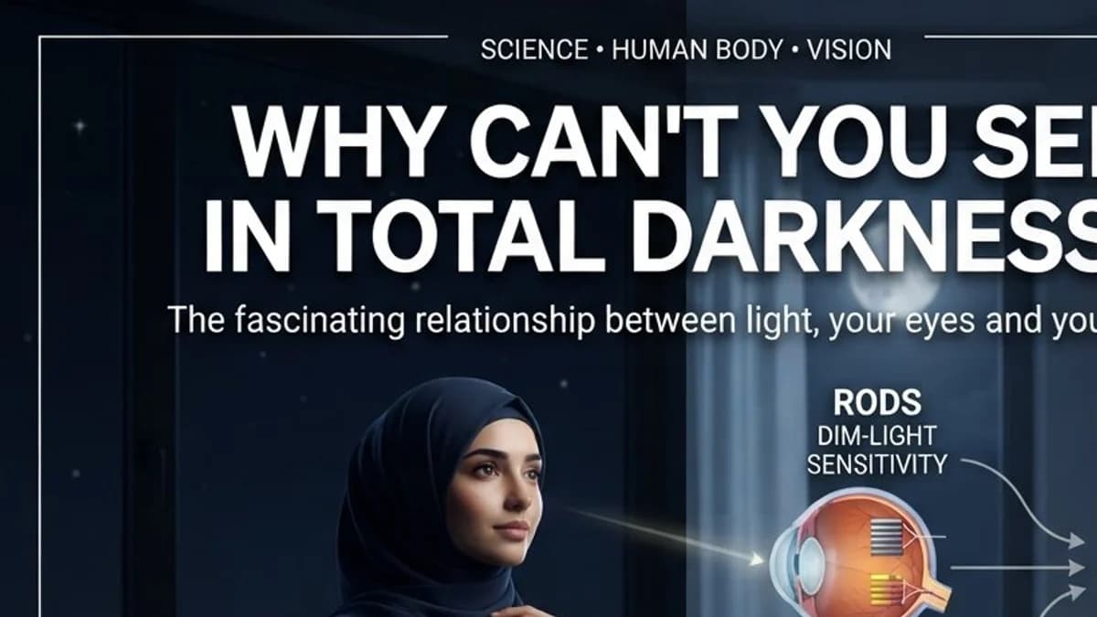 WHY CAN'T YOU SEE IN TOTAL DARKNESS?