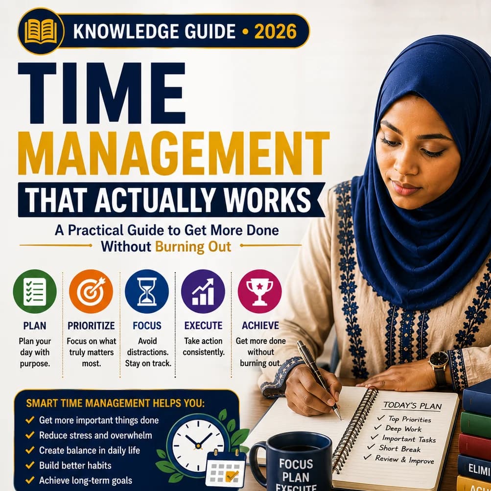 TIME MANAGEMENT THAT ACTUALLY WORKS: A PRACTICAL GUIDE TO GETTING MORE DONE WITHOUT BURNING OUT