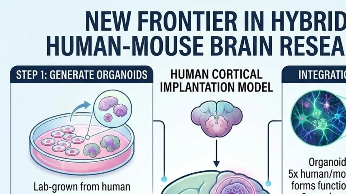 Stanford Scientists Create Hybrid Human-Mouse Brain to Study Diseases