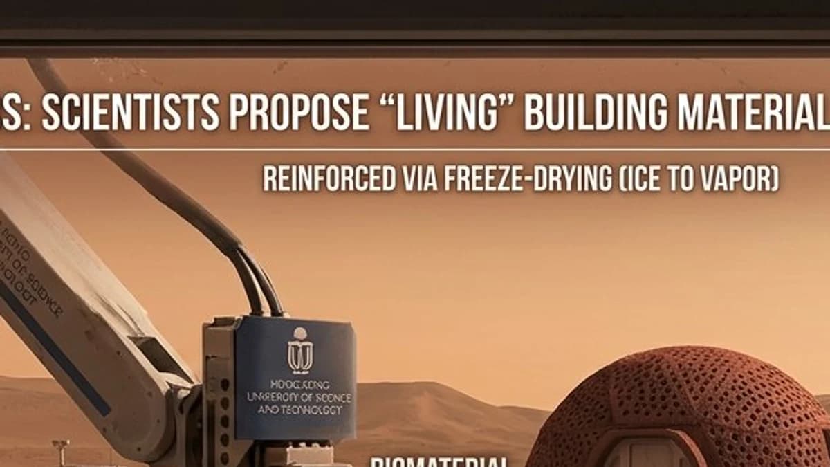 New Scientific Breakthrough Allows Using Mars Climate to Make Building Materials