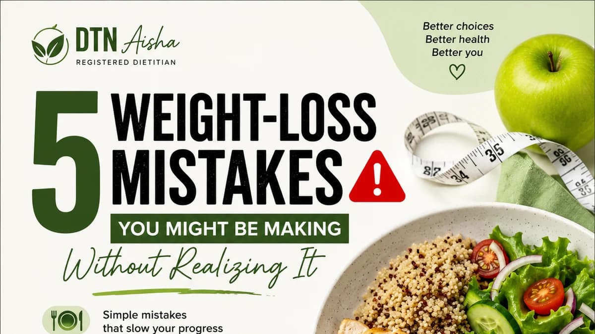 5 WEIGHT-LOSS MISTAKES YOU MIGHT BE MAKING WITHOUT REALIZING IT 🚨