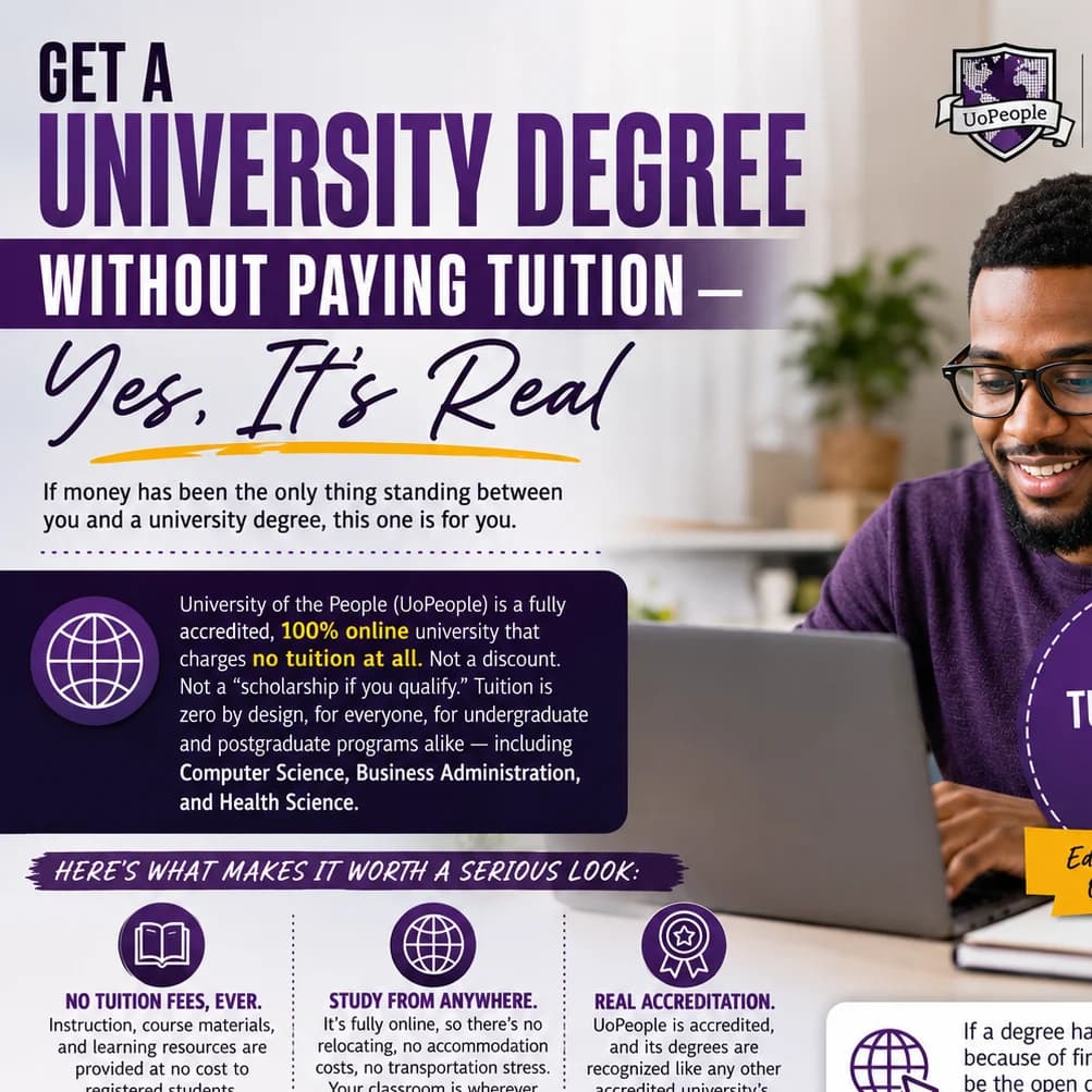 Get a University Degree Without Paying Tuition — Yes, It's Real