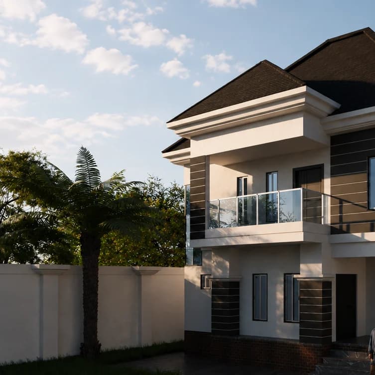 3d Arch Viz, A beautiful duplex design by mikit3d