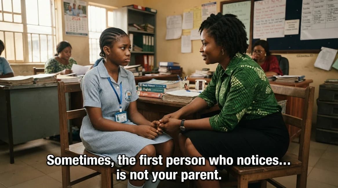 Chapter Three:SOMETIMES, THE FIRST PERSON WHO NOTICES IS NOT YOUR PARENTS