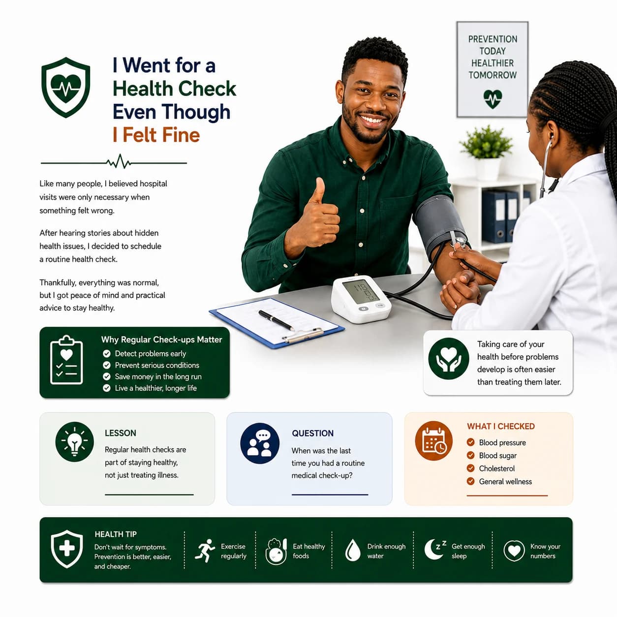 I Went for a Health Check Even Though I Felt Fine