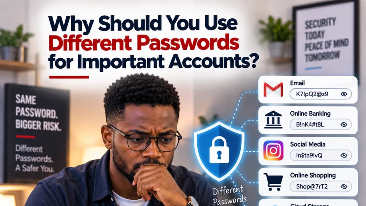 Why Should You Use Different Passwords for Important Accounts?