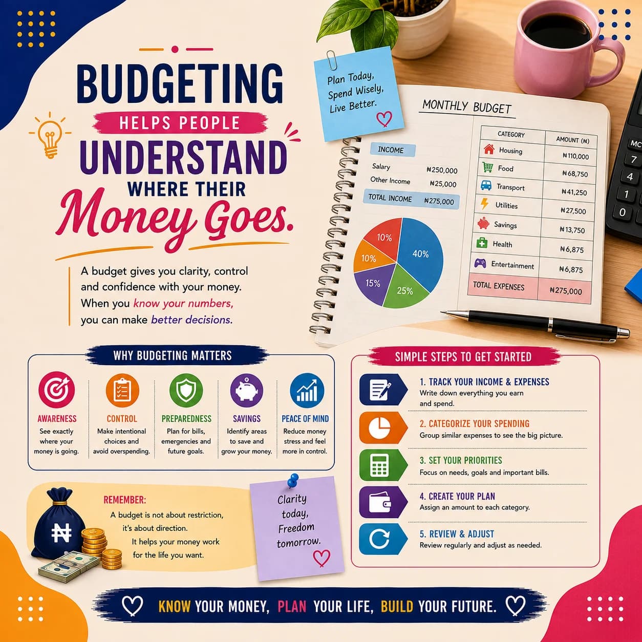 Budgeting Helps People Understand Where Their Money Goes