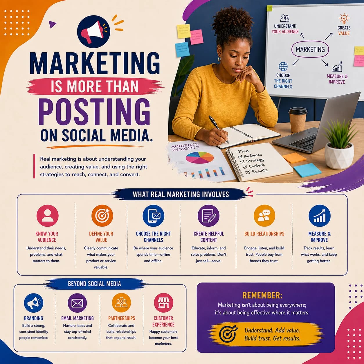 Marketing Is More Than Posting on Social Media