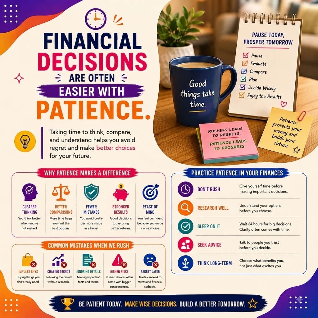 Financial Decisions Are Often Easier With Patience