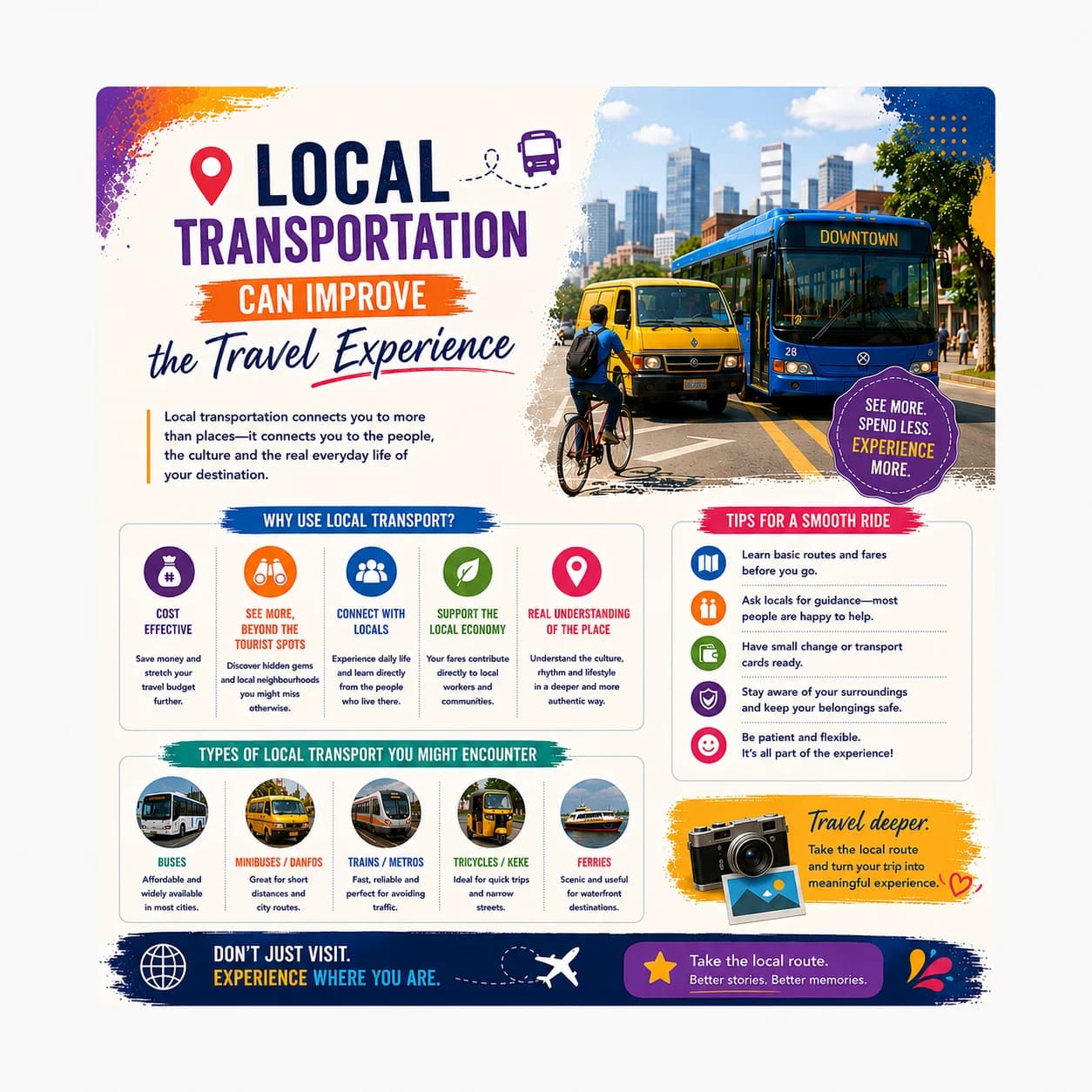 Local Transportation Can Improve the Travel Experience