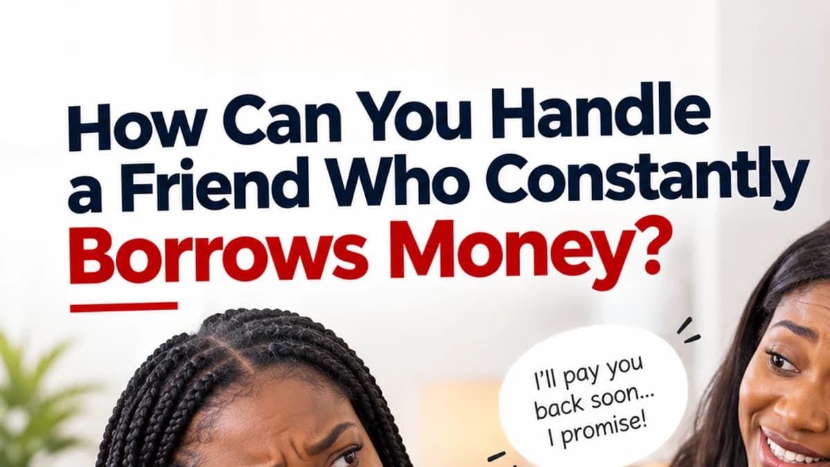How Can You Handle a Friend Who Constantly Borrows Money?