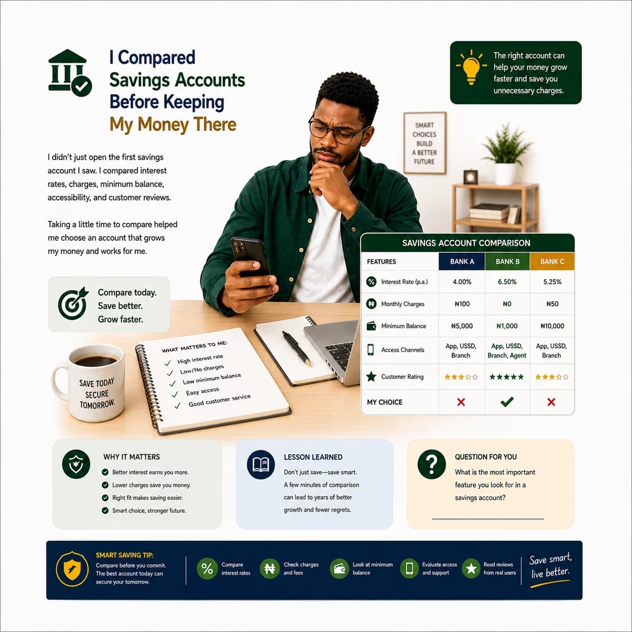 I Compared Savings Accounts Before Keeping My Money There