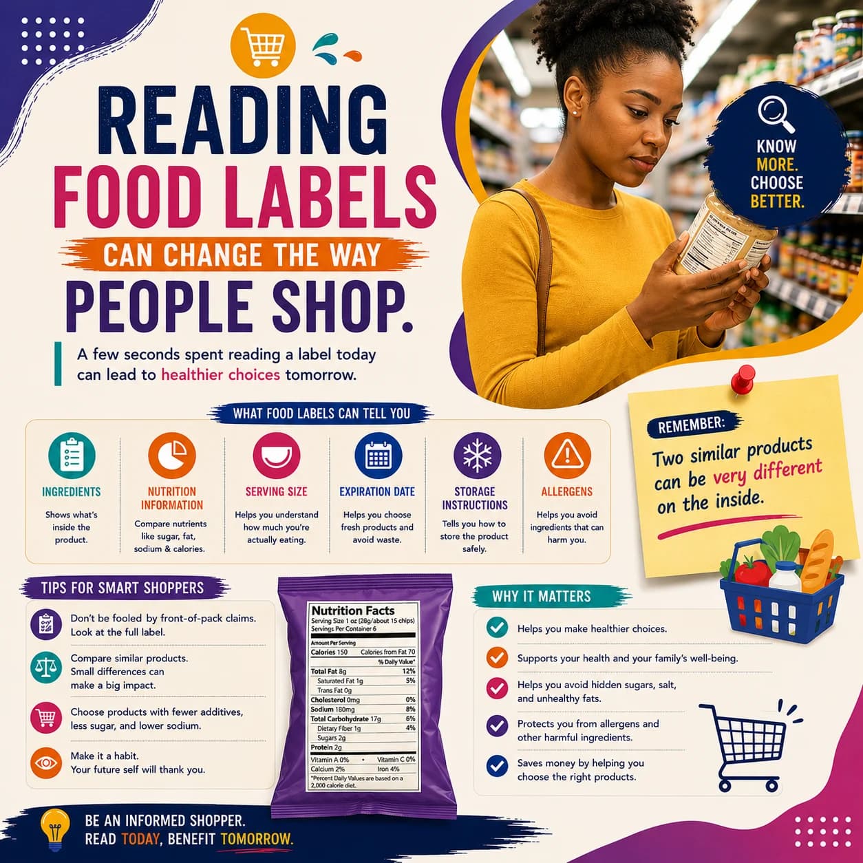 Reading Food Labels Can Change the Way People Shop