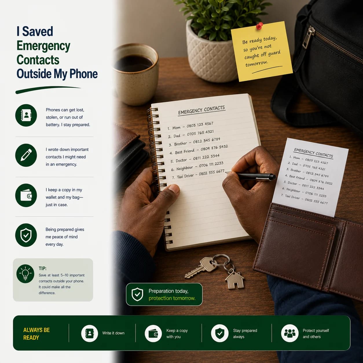 I Saved Emergency Contacts Outside My Phone