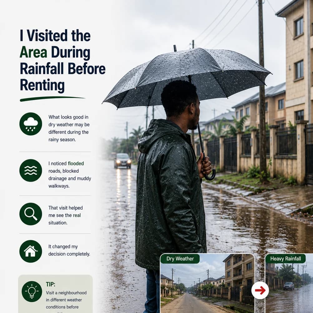I Visited the Area During Rainfall Before Renting