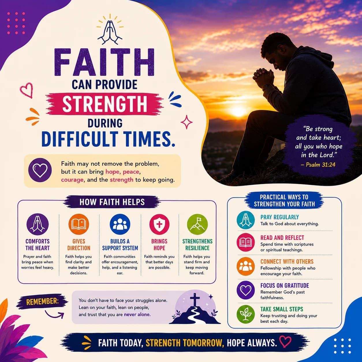 Faith Can Provide Strength During Difficult Times