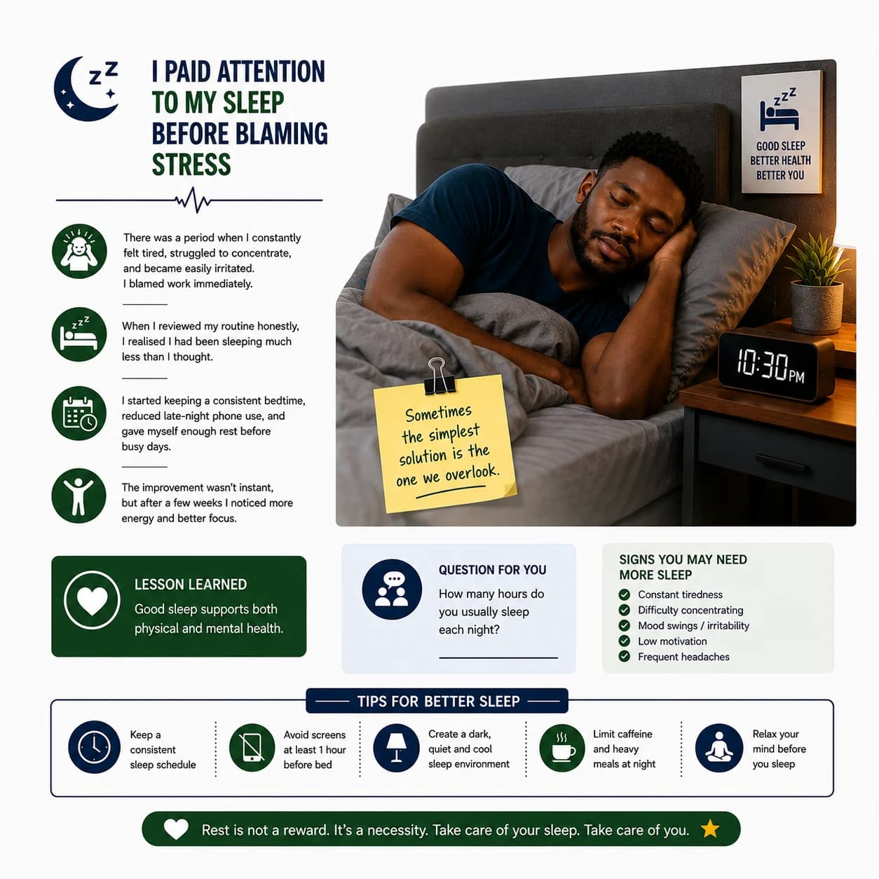 I Paid Attention to My Sleep Before Blaming Stress