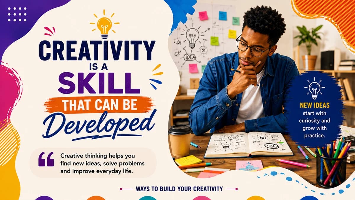 Creativity Is a Skill That Can Be Developed