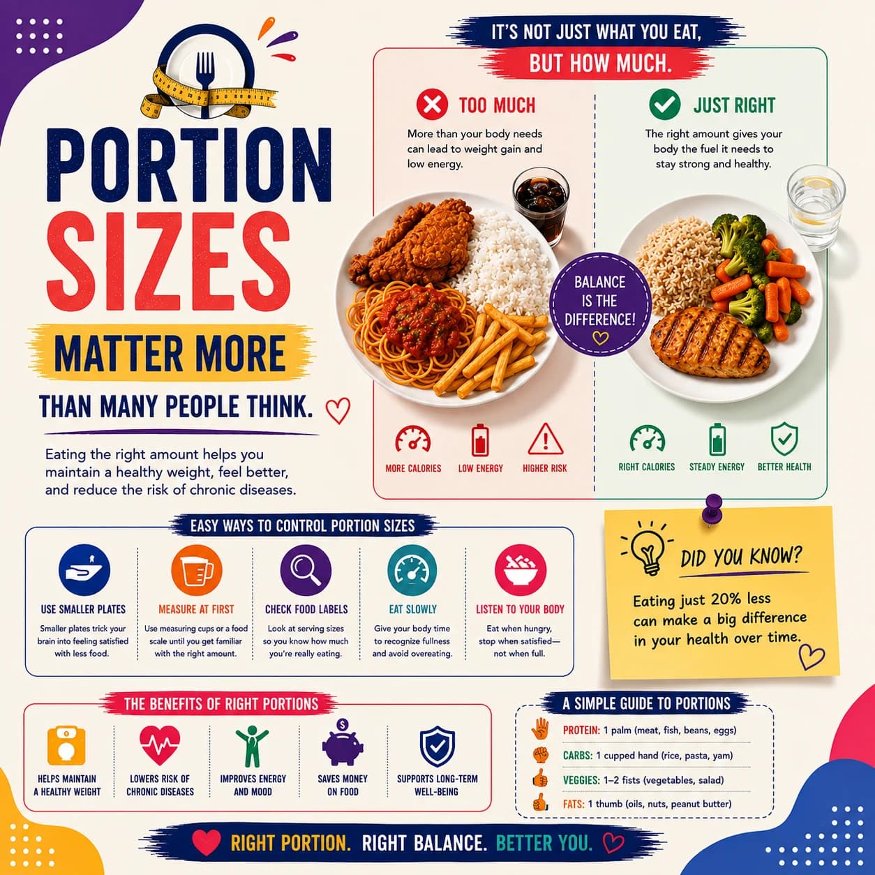 Portion Sizes Matter More Than Many People Think