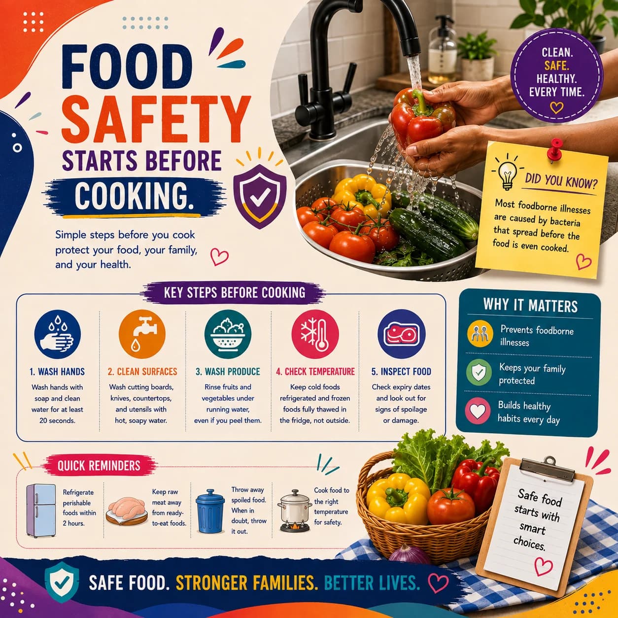 Food Safety Starts Before Cooking