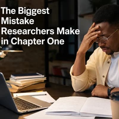 The Biggest Mistake Researchers Make in Chapter One