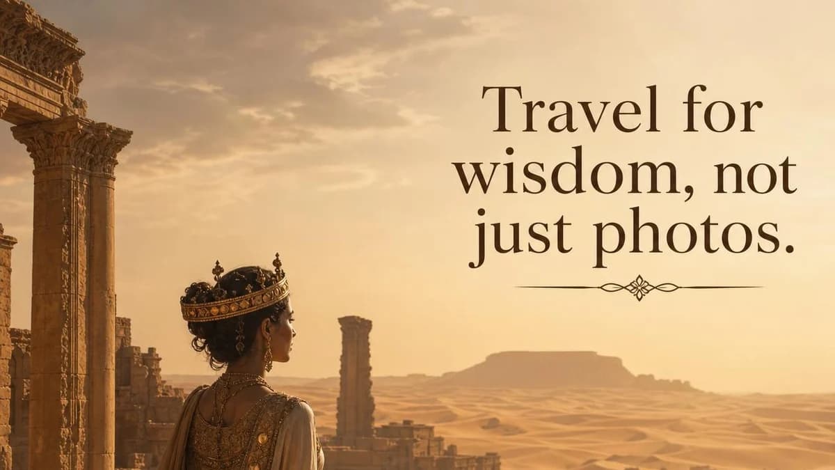 👑 What the Queen of Sheba Taught Me About Traveling with Purpose