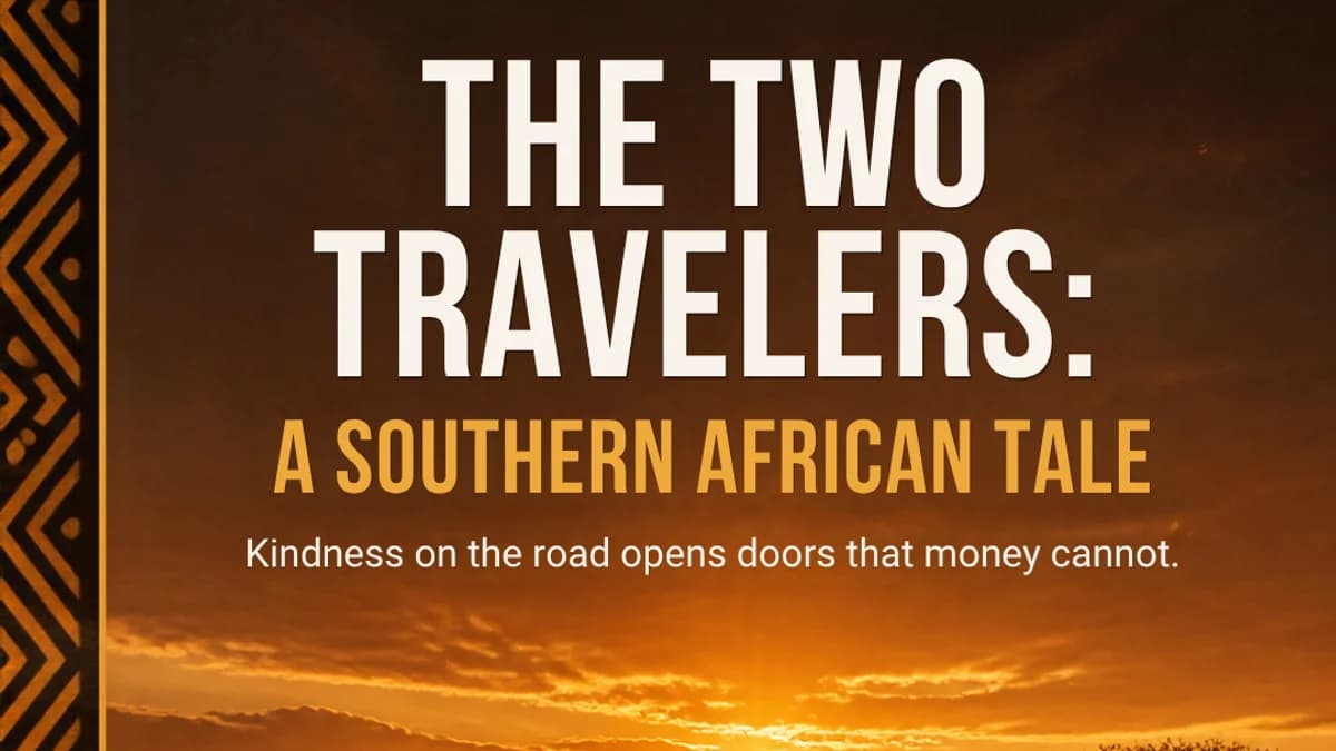 The Two Travelers: A Southern African Tale 🚶🏾♂️🚶🏾♂️