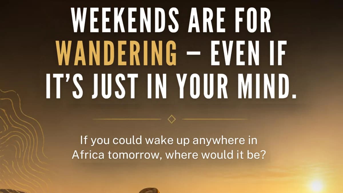 Why Weekends Are the Best Time to Dream About Travel (And How to Start