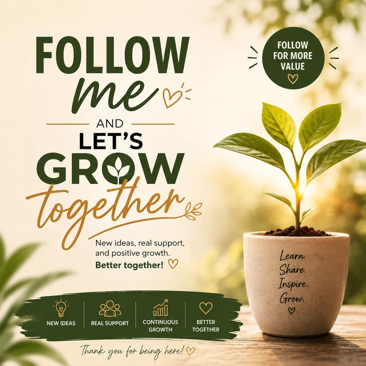 Let's Grow Together Here