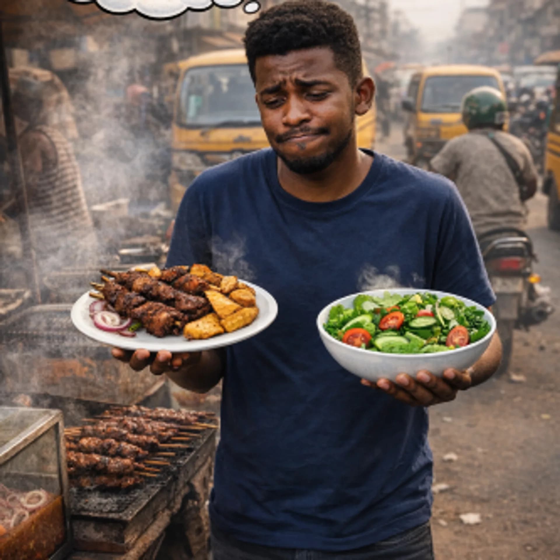 I Thought I Was Eating Healthy… Until Suya and Fried Yam Sneaked Back In