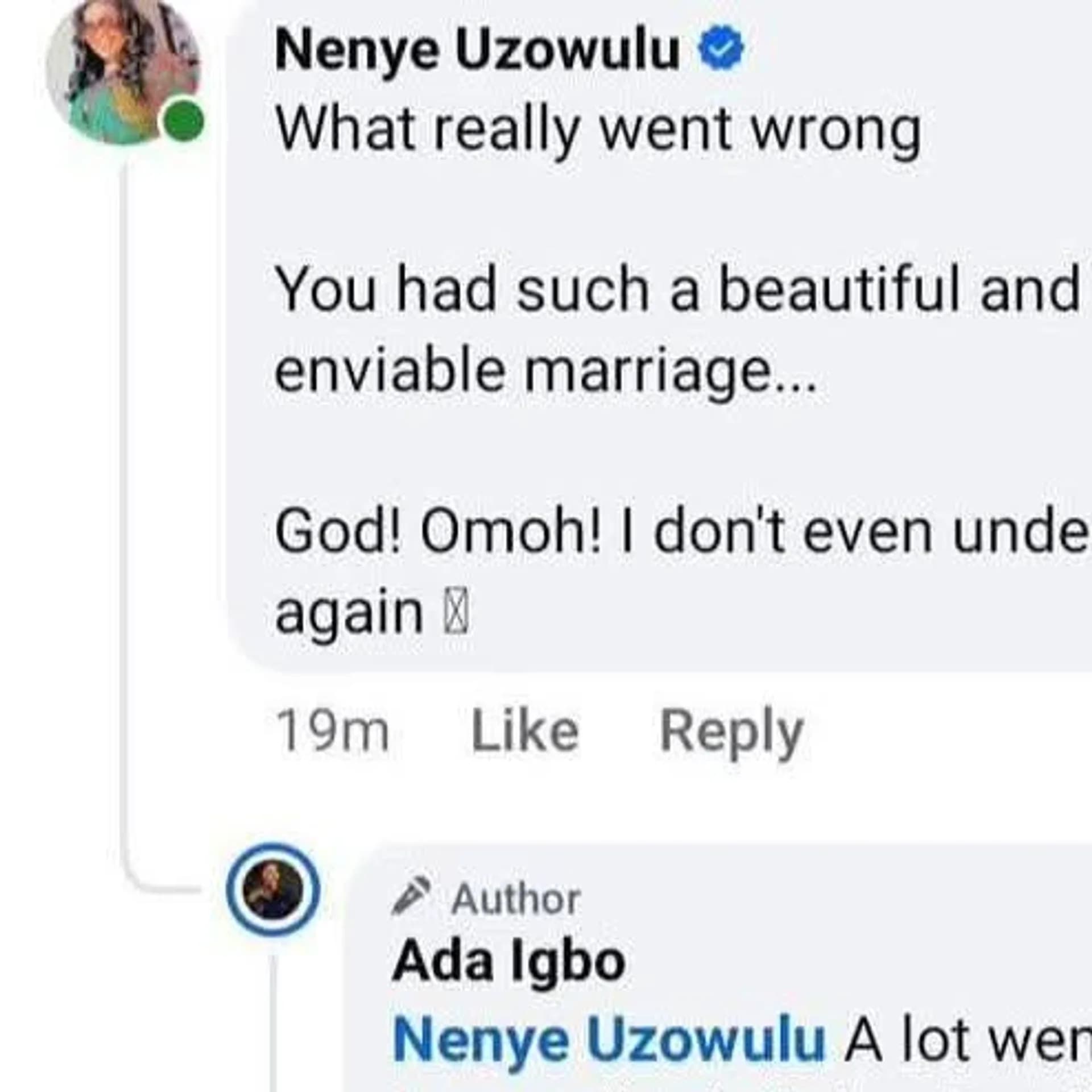 “No sane woman leaves her husband just because he impregnated the maid.”