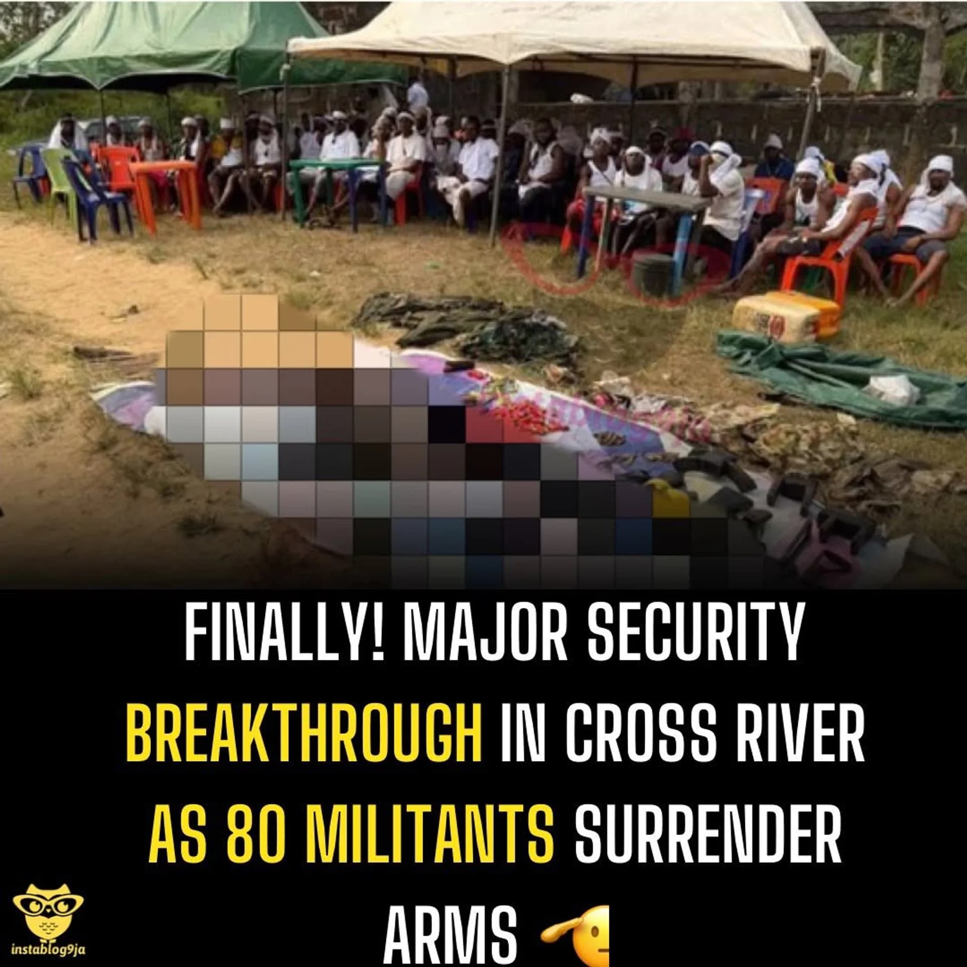 80 Militants Surrender Weapons in Cross River