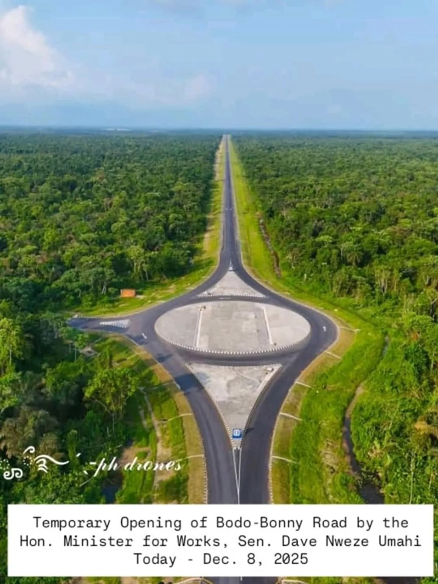 Tinubu Flags Off Temporary Use of Bodo–Bonny Road, Ending Decades of Challenging River Crossings