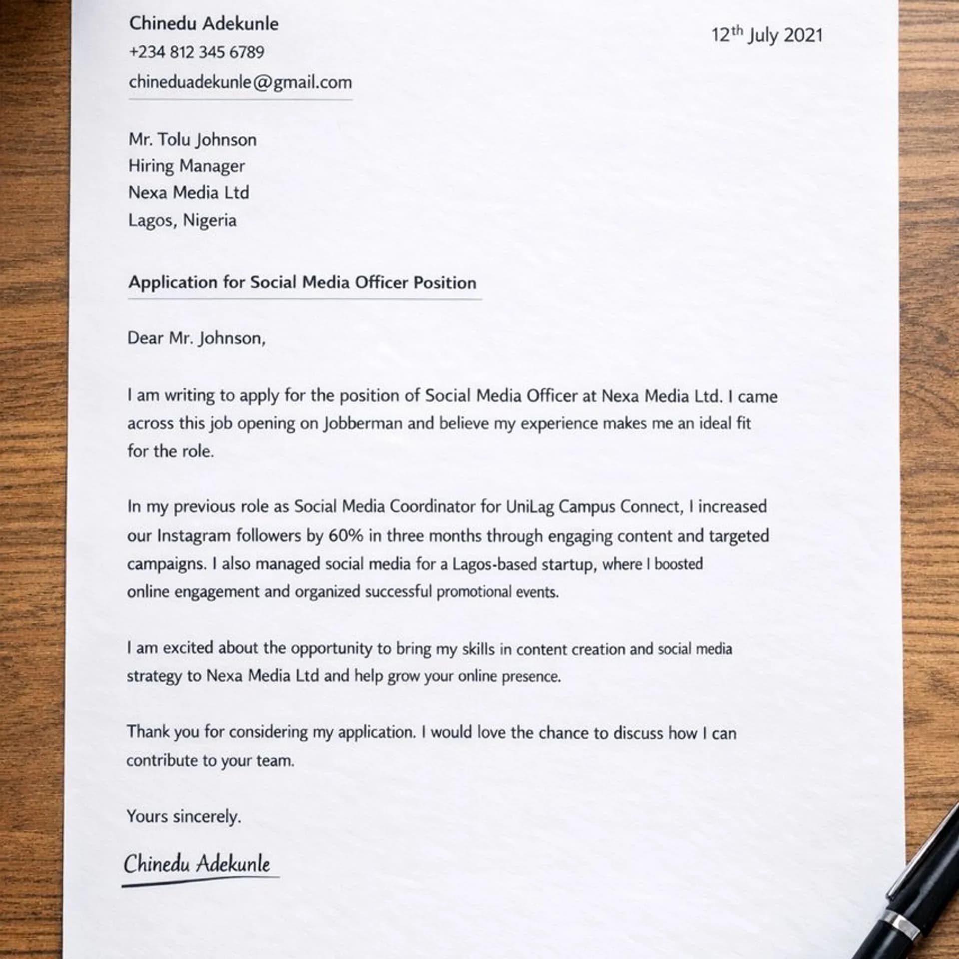 How to write an application letter that actually gets you interviews