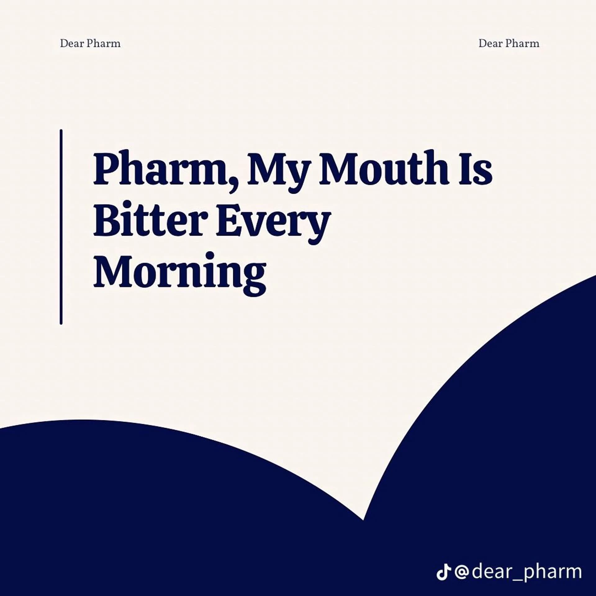 My Mouth Is Bitter
