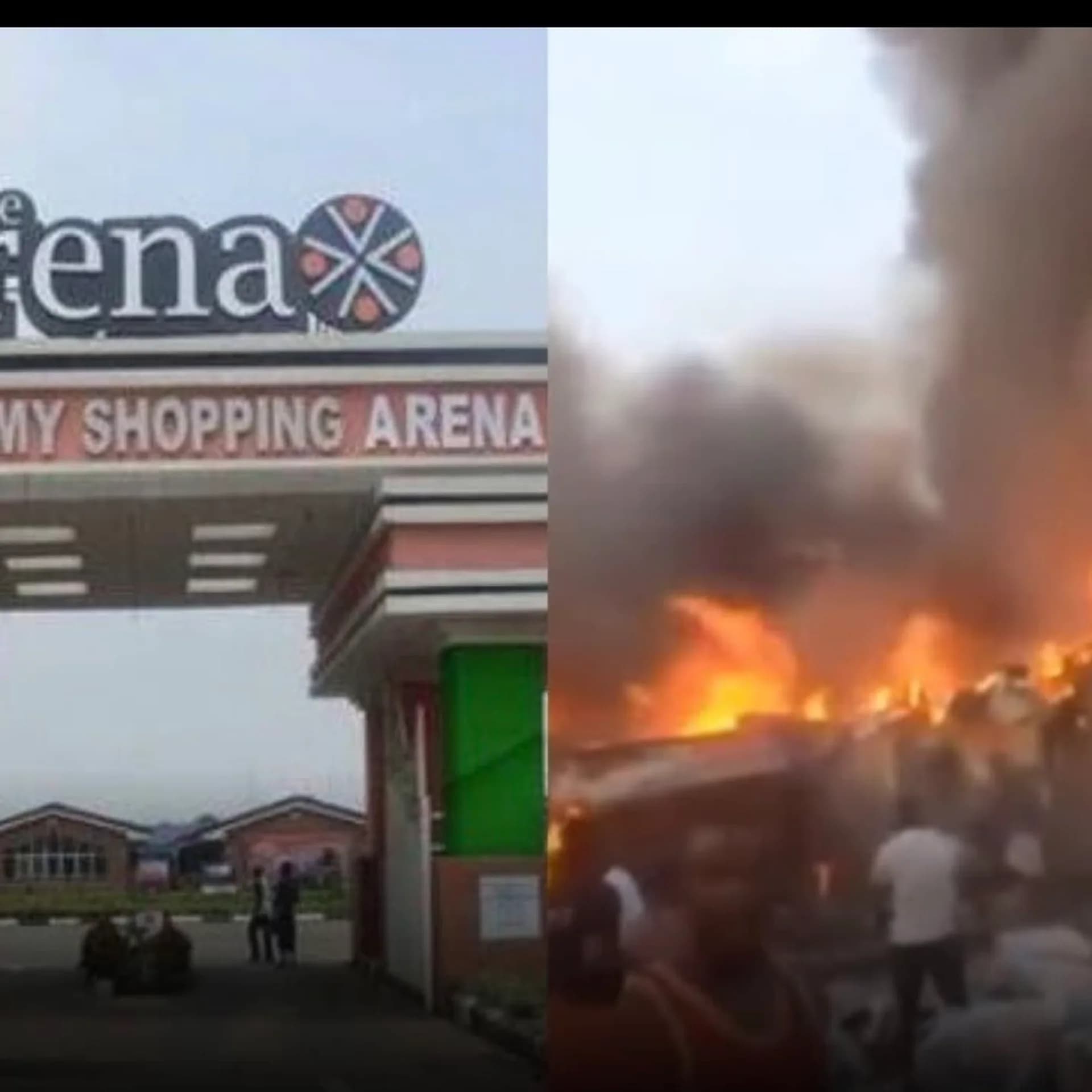 Army Arena Market in Oshodi Engulfed in Flames 💔