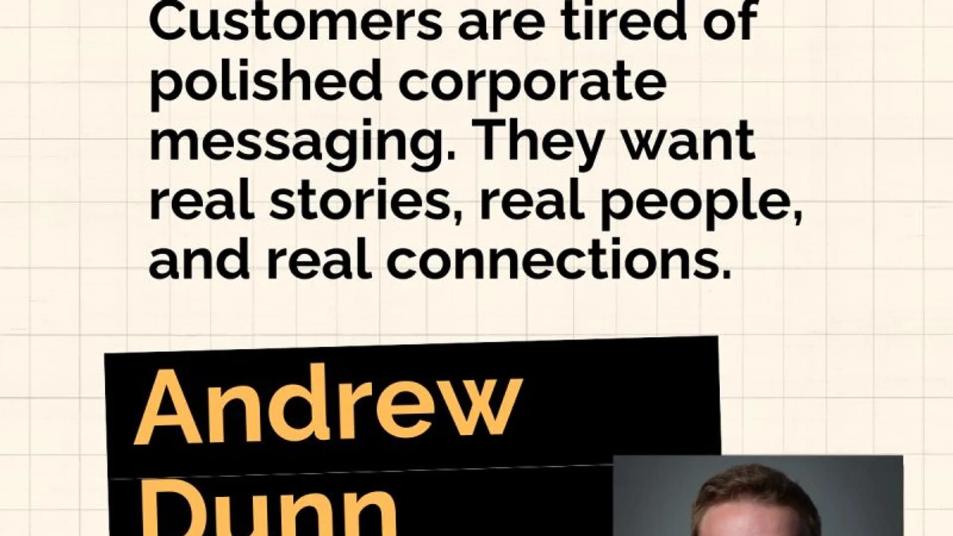 Andrew Dunn on Why Stories Matters in Building a Brand