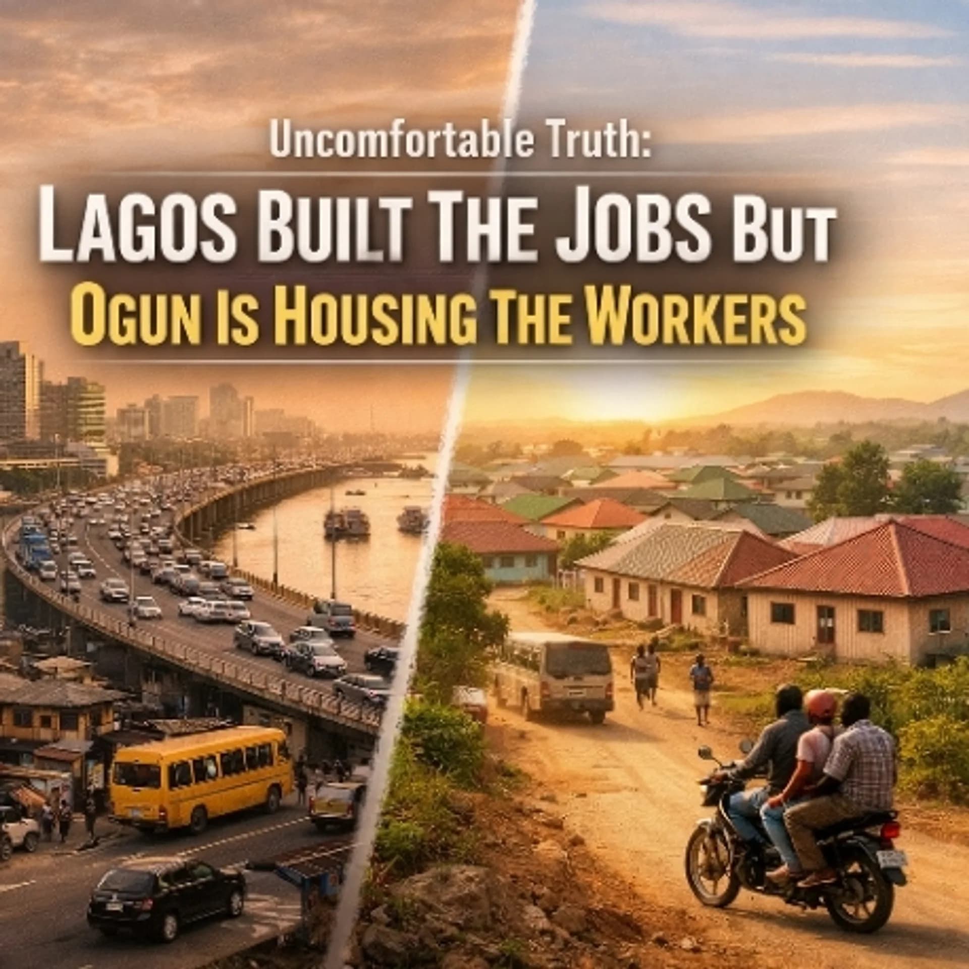 Uncomfortable Truth: Lagos Built The Jobs But Ogun Is Housing The Workers